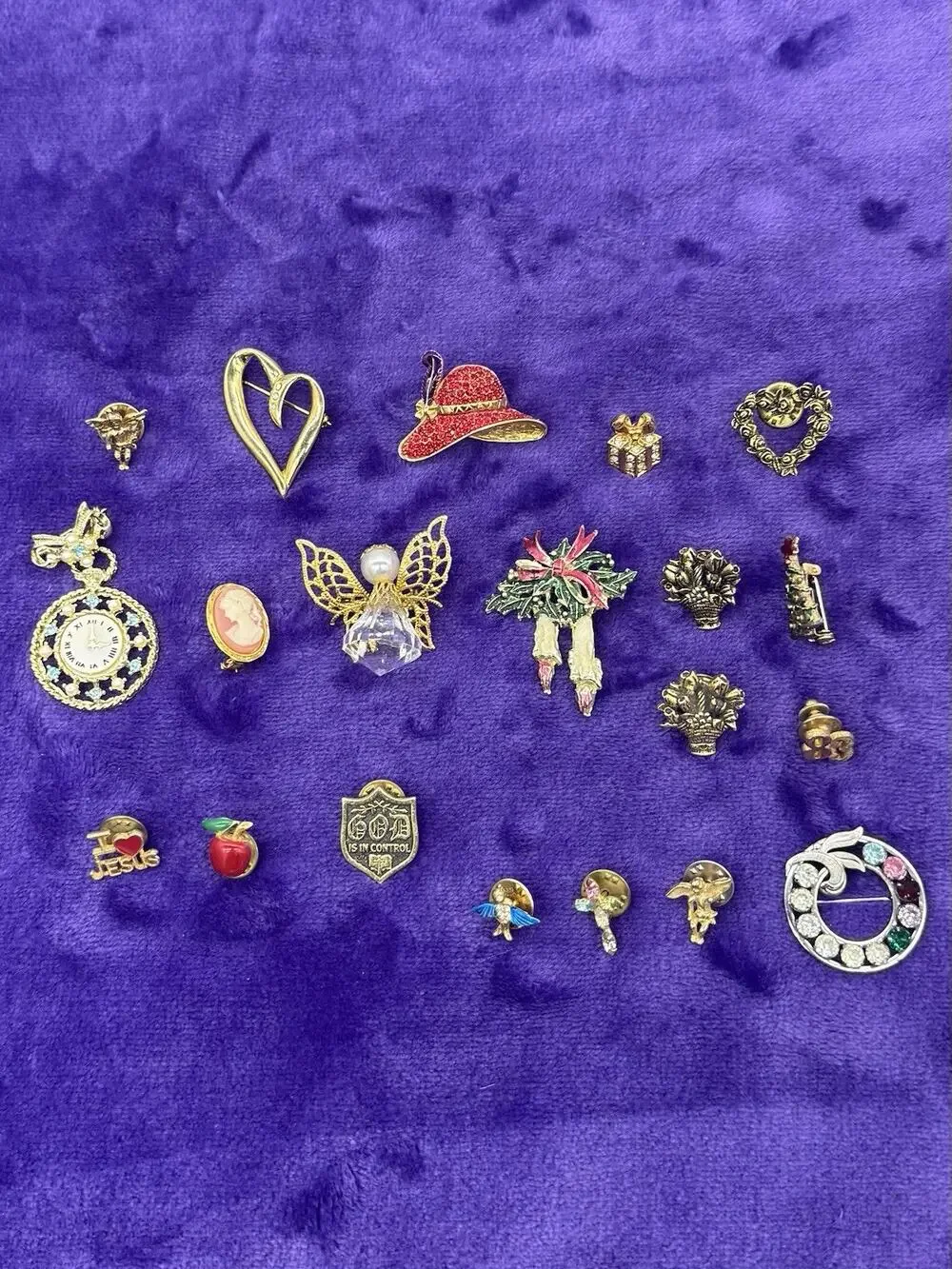 Vintage 1980s-2000s Pin Brooch Bundle Set Of 20 Van Dell And Random Brands